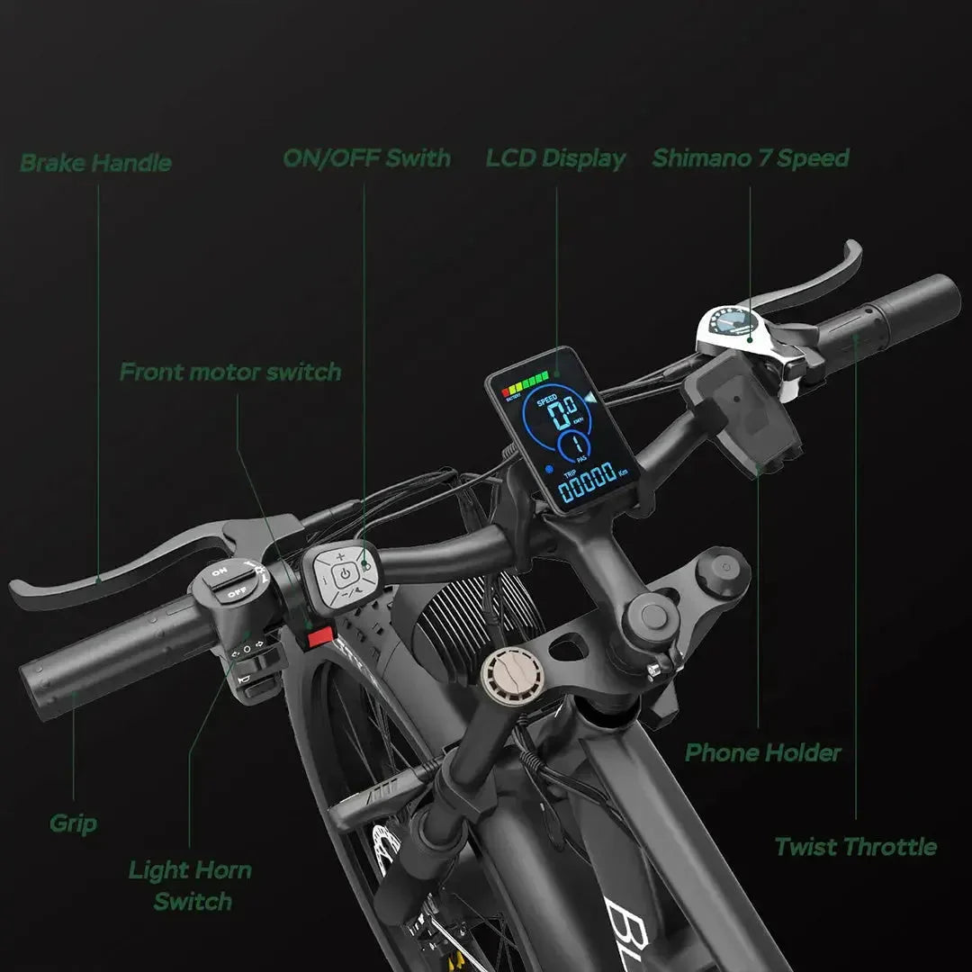 Bluvall V1 Fat Tyre Electric Bike