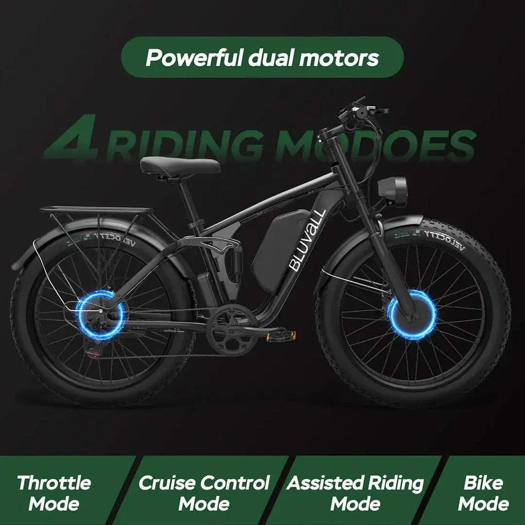 Bluvall V1 Fat Tyre Electric Bike