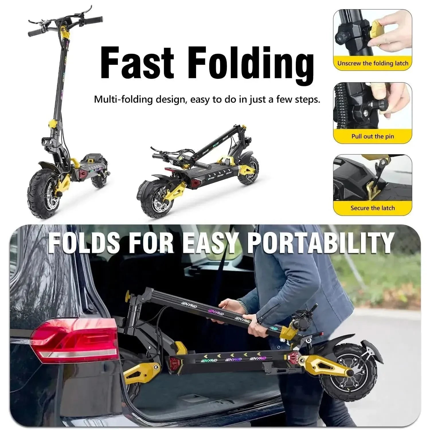 i ENYRID ES60 60 V 23 AH Electric Scooter